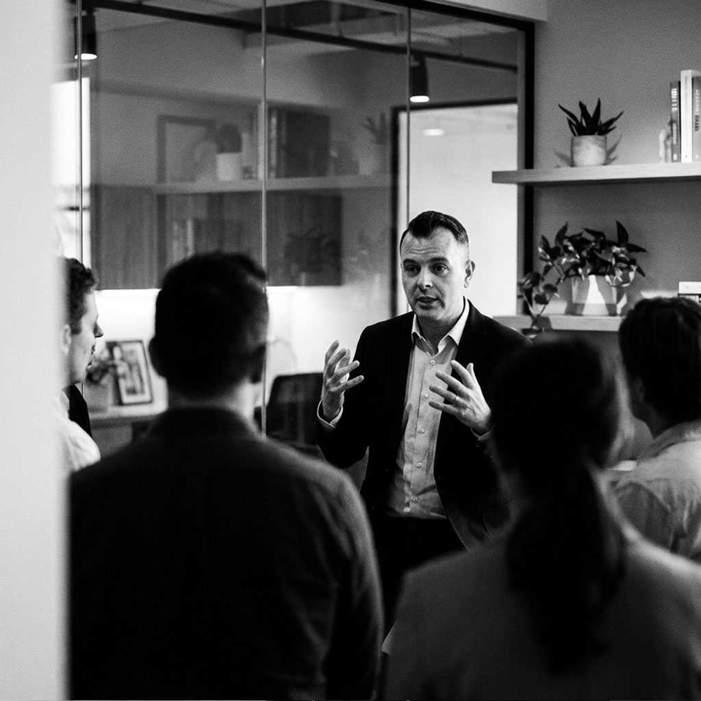 The Positioning Workshop — a working session that locks your position, Abstract Creative