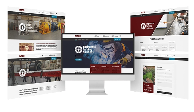 Patco wireframes and CMS modules