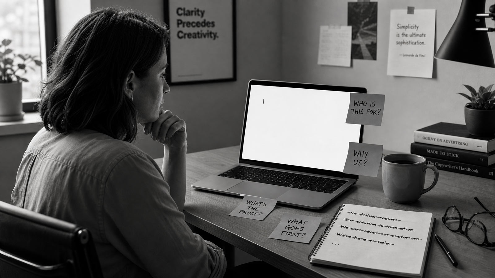 Positioning work that informs copywriting for Houston professional services firms
