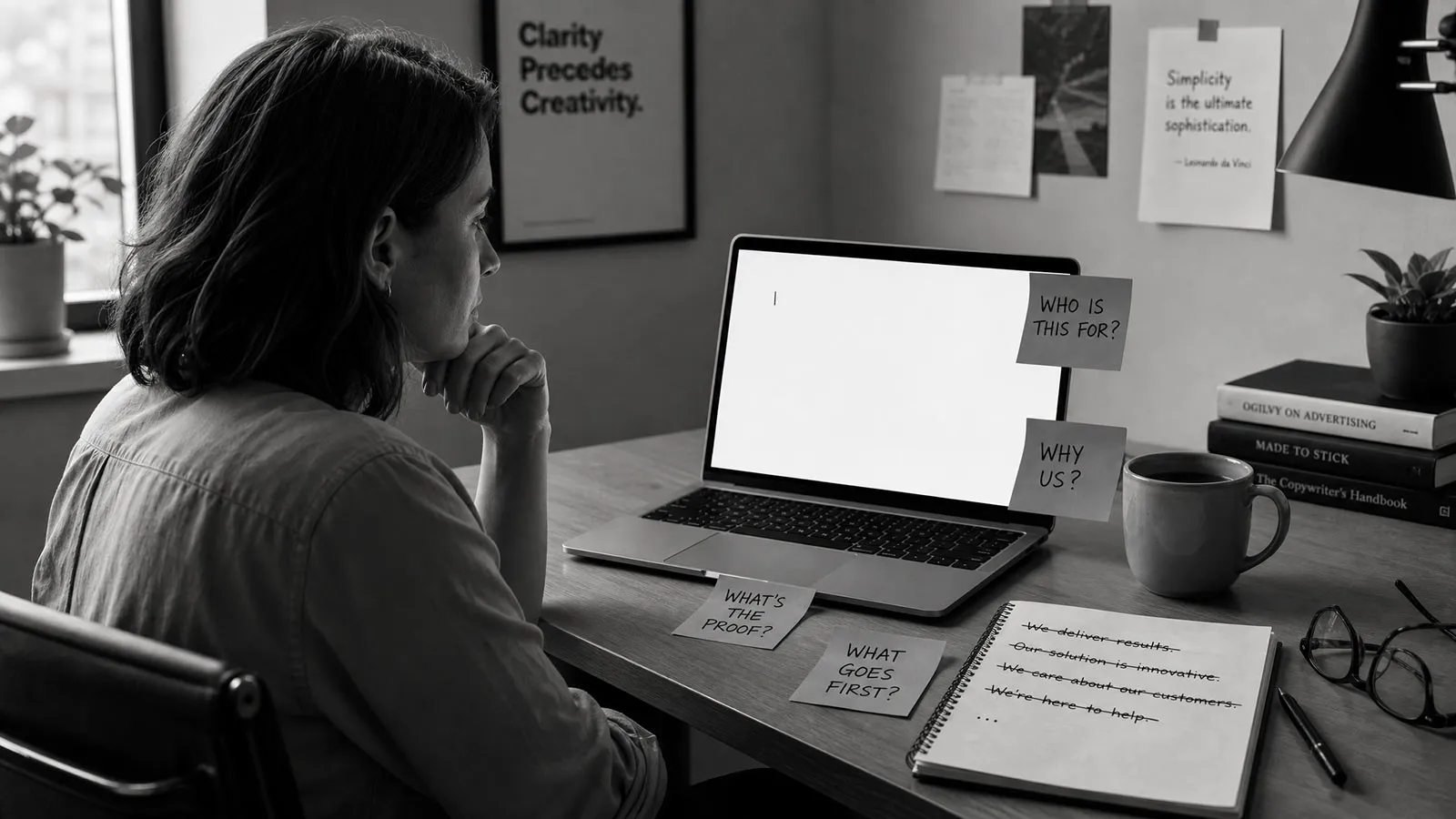 Positioning work that informs copywriting for Houston professional services firms