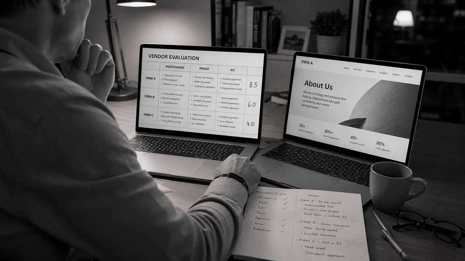 Where Houston professional services firms lose prospects online — Abstract Creative