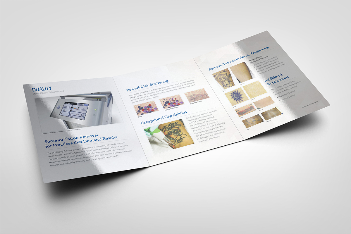 Astanza product marketing collateral
