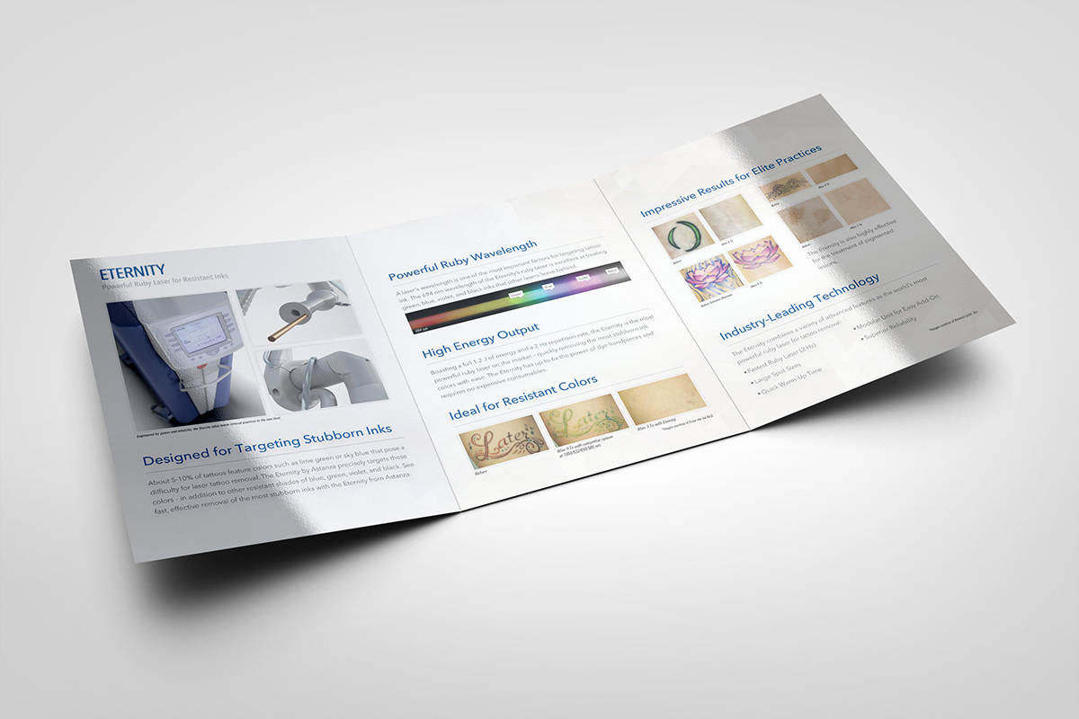 Astanza product marketing collateral