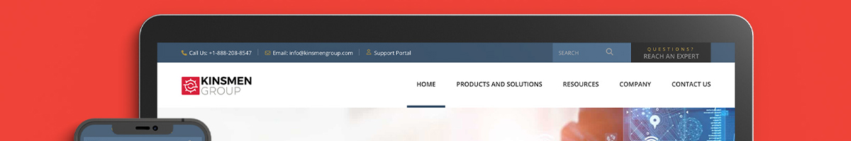 Kinsmen Group document control brand strip