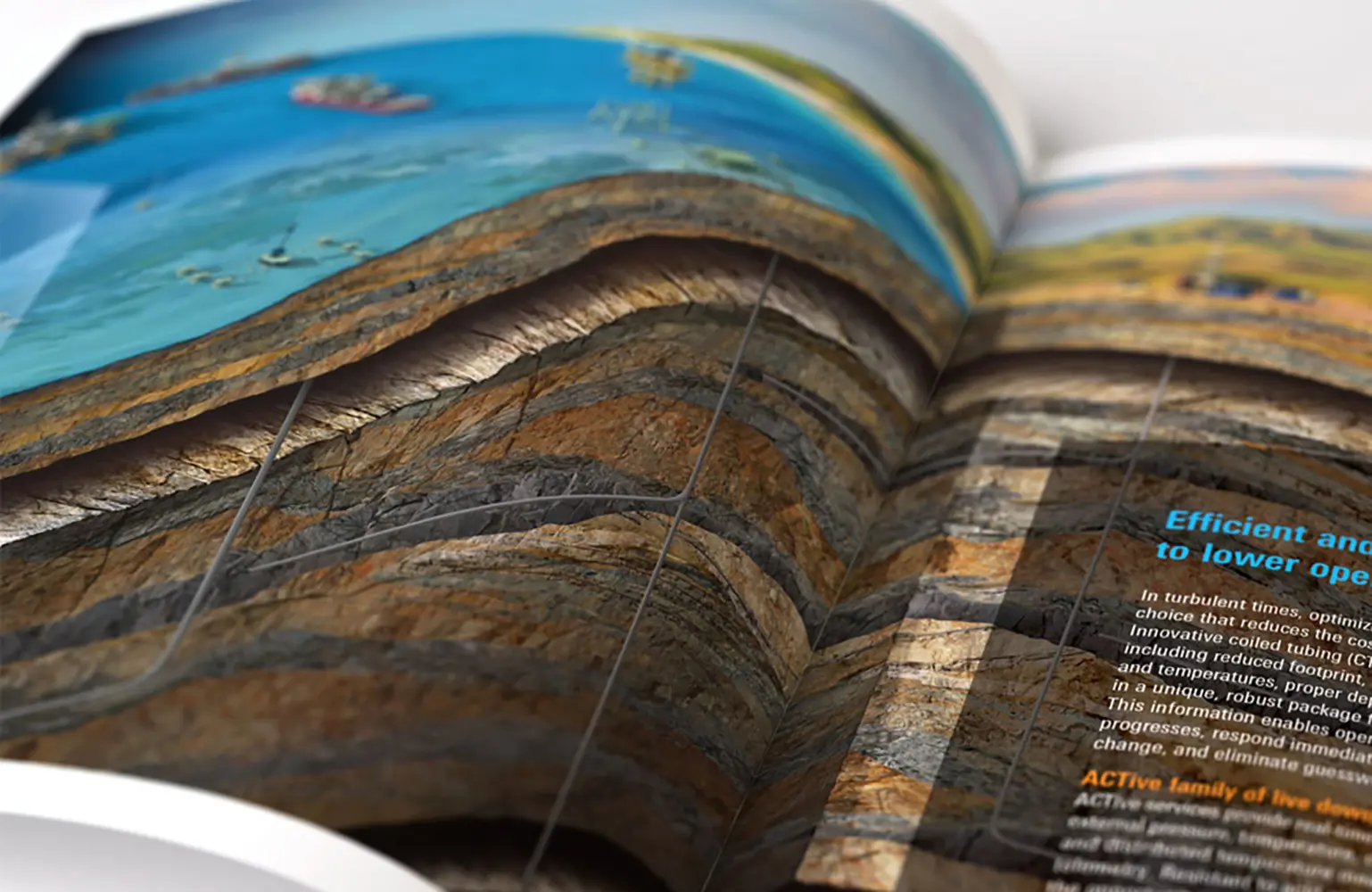 SLB technical storytelling spread