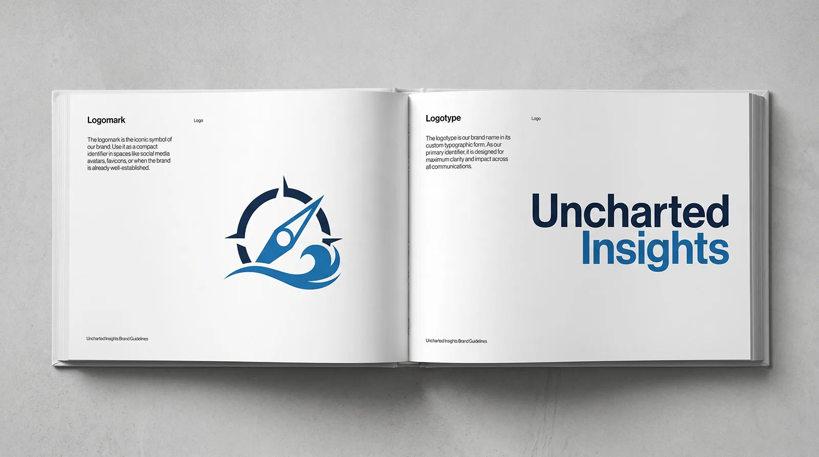 Uncharted Insights logomark and logotype