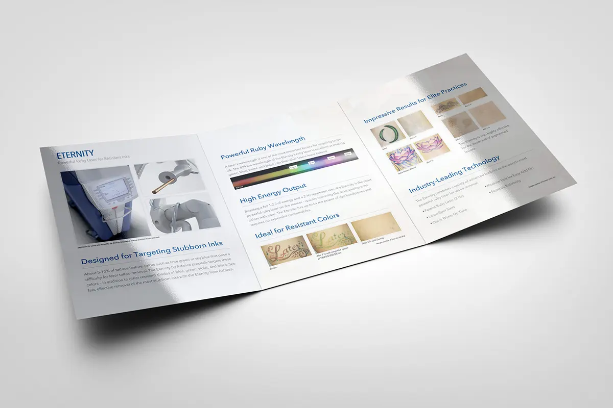 Astanza Eternity laser brochure cover
