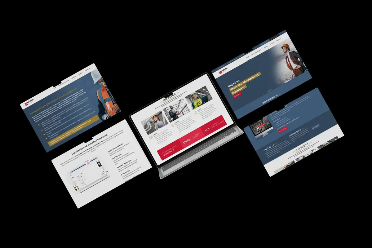 Kinsmen Group web screens