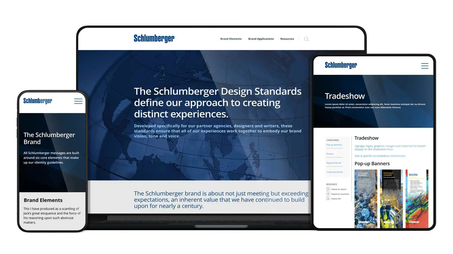SLB collateral and storytelling montage
